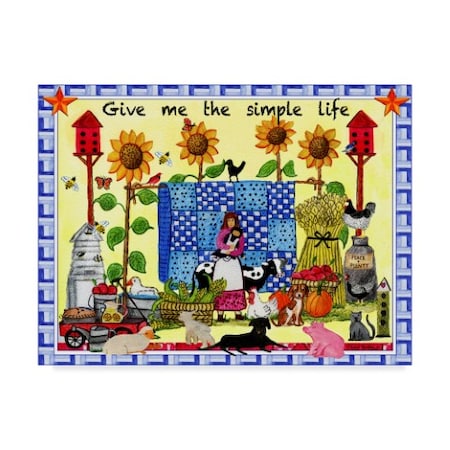 Cheryl Bartley 'Give Me The Simple Life' Canvas Art,35x47